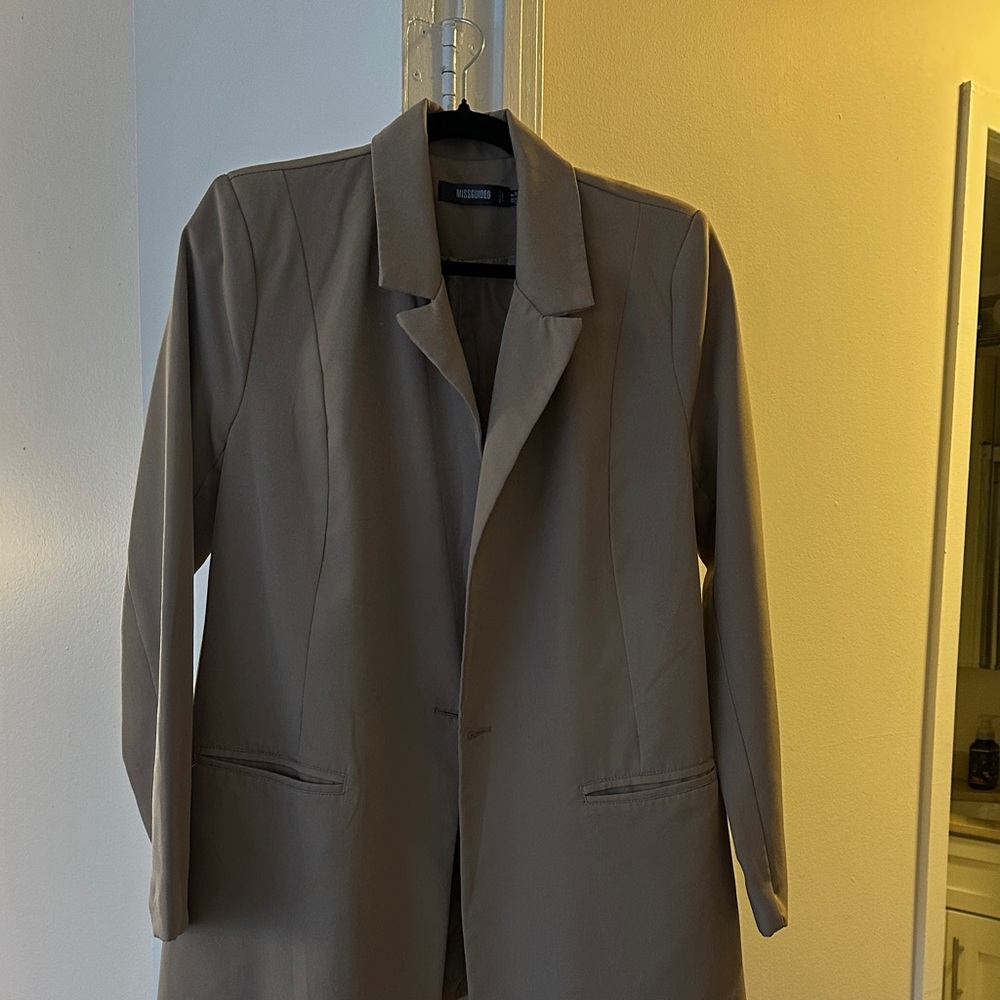 Oversized Chic Tan Blazer